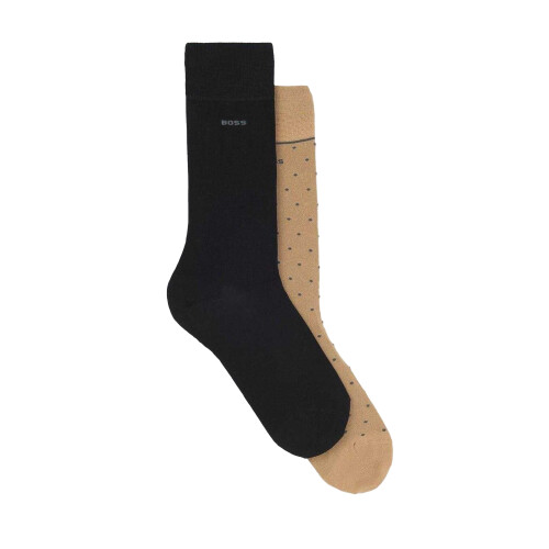 Boss Mens Polka Dot Bamboo Crew Socks (Pack of 2)