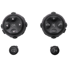 Botón multifunción para volante de coche para Mercedes-Benz Clase S W221 (S280, S300, S350, S400) Negro