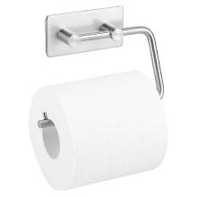 Papierhouder voor wandmontage, roestvrij staal 304, zilverkleurig, roestbruin, zelfklevende bevestiging, geschikt voor badkamer en toilet.