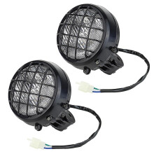 2 pezzi Faro per Banshee 1987-2006 Lente Lampadina Lampada Griglia Warrior Gruppo fari Lente Lampadine Li