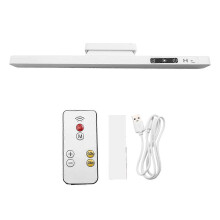 Barre lumineuse rechargeable 5 couleurs, éclairage miroir à intensité variable, plafonnier de cuisine rechargeable avec télécommande