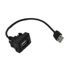 USB-kojelaudan uppoasennusportti Toyota-virtalähteeseen, USB-pistoke 2.0, paneelin jatke C