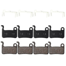 4 pares de pastillas de freno de disco de resina para bicicleta Deore M596 M595 M535 M665 M775/776/765 /R M975 M966 M965