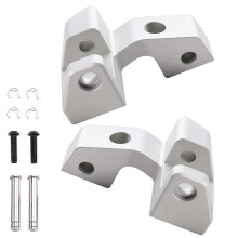 Kit d'abaissement des repose-pieds passager pour moto BMW R 1300 RT R1300RT 2025- Accessoires Argent