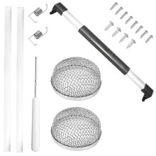 RV Screen Door Crossbar Handle+RV Furnace Vent Screen Kit, for RV Motorhome, Camper, Travel Trailer