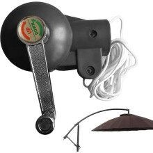 Manivelle de parasol d'extérieur - Acier antirouille | Commande de parasol compatible avec les modèles extérieurs