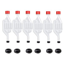 Brew Airlock Kit, 12 Airlocks And 6 Sealing Rings, Plastic Wine Airlock For Fermenting, , Beer, Win