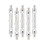 5 Pack R7s 118mm 300w 230v,r7s Halogen Linear Light Bulb, Dimmable Halogen Lamp For Construction Wo 1