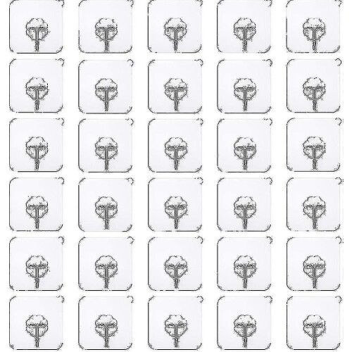 30 Pack Adhesive Hooks Heavy Duty Wall Hooks Strong Adhesive Hooks 22lbs/10kg