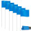 Marking Flags Marker Flags for Lawn 30 Pack, PVC Small Flags,Marking Flags Lawn Flags, Garden Flags 1