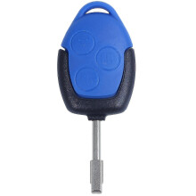 Coque de clé télécommande à 3 boutons pour Ford Transit bleue
