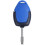 Coque de clé télécommande à 3 boutons pour Ford Transit bleue 1