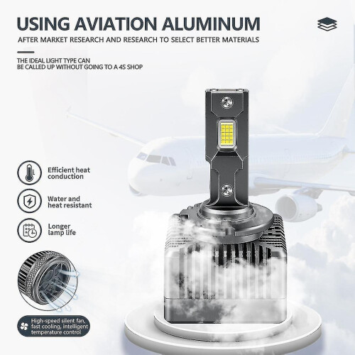 D3s/d3r Car Headlight Bulb 110w 40000lm 6000k White Auto Light Led Update Kit 2