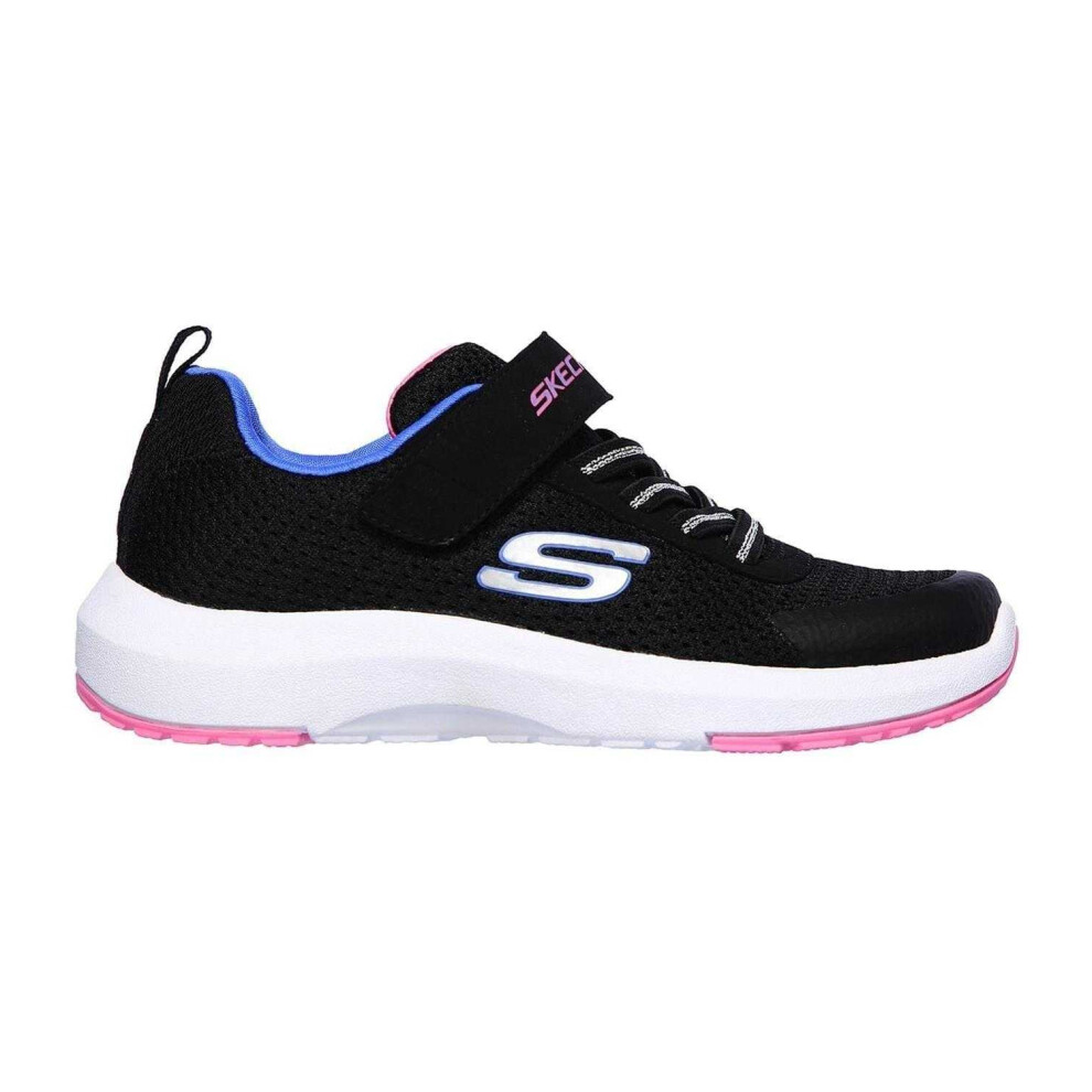 Skechers (12 Uk Child, Black/Pink) Childrens/Kids Dyna Tread Trainers