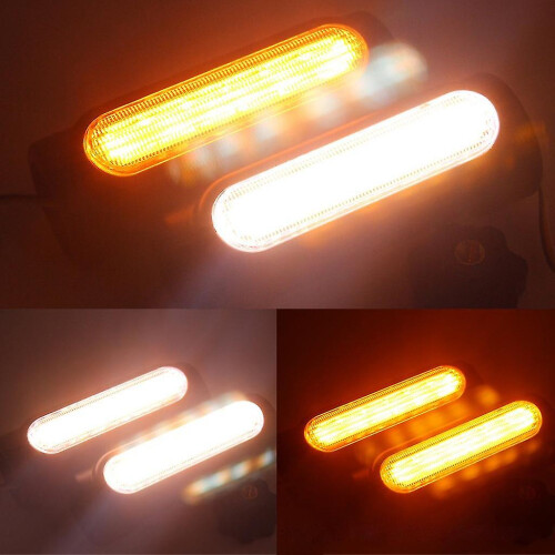 2Pcs Crash Bar LED Light Motorcycle LED Fog Lights Auxiliary Light Assembly 2