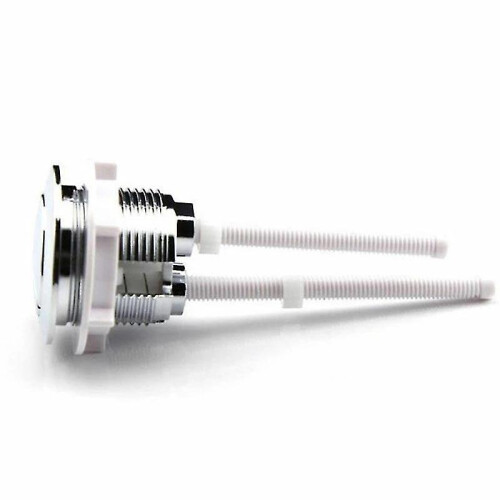 Spülkastenknopf – Einzelstück, 38 mm Durchmesser, ABS-Material, silberfarben 1