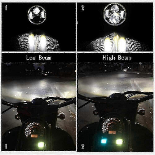 Replacement Headlight for Motorcycle, 7-Inch Approved LED Round 1