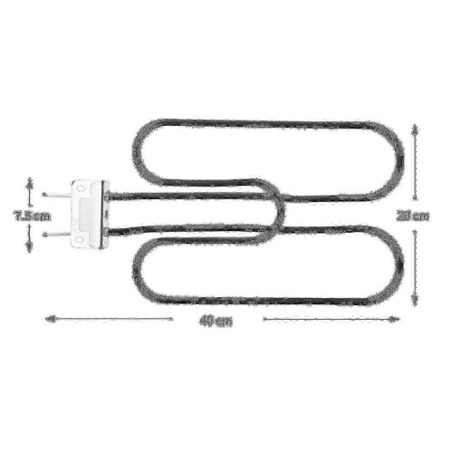 Tube de brûleur de remplacement pour barbecue Weber Q 140 - Référence 65621 66631 2