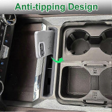 Auto-organizer voor de middenconsole van Ford F250 F350 F450 F550: opbergvak in de ruimte voorin voor telefoon/portemonnee/munten.