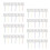 48 stuks DIY windmolentjes van wit blanco papier 3