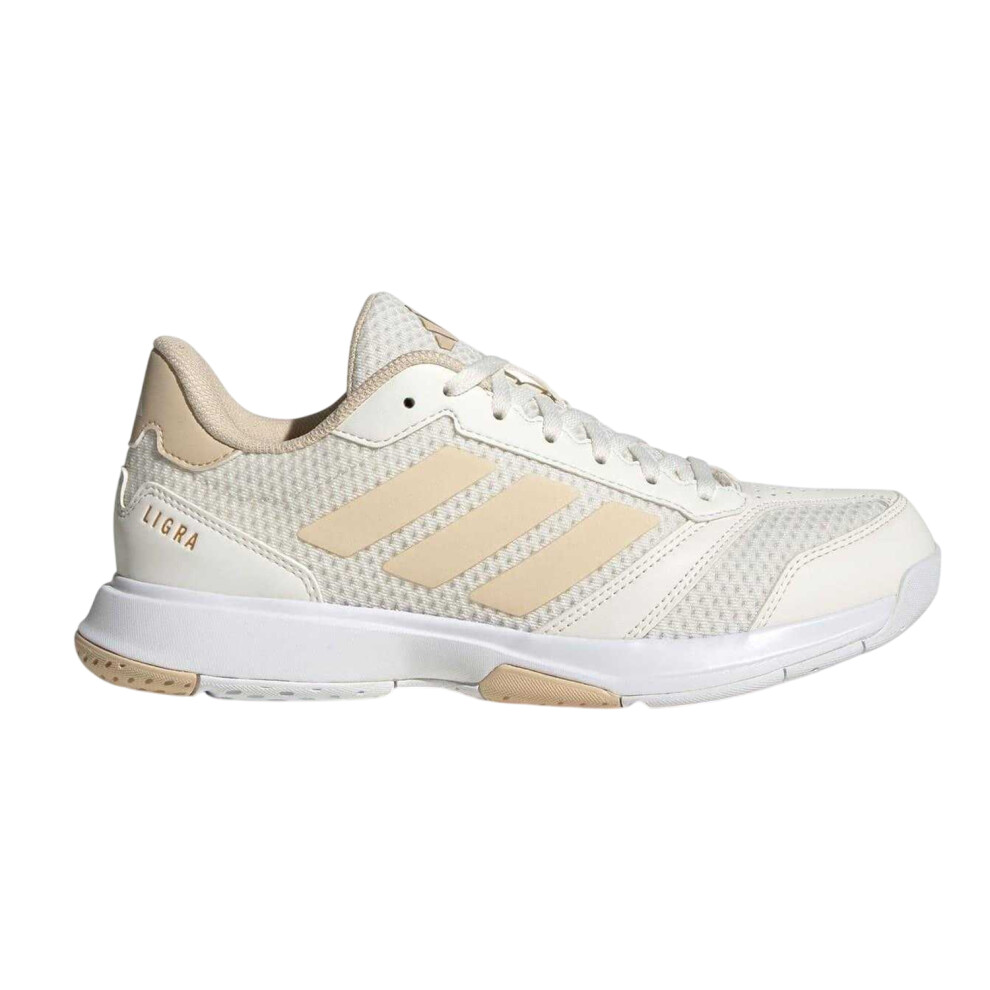 Adidas (7 Uk, White/White Sand) Womens/Ladies Ligra 8 Shoes