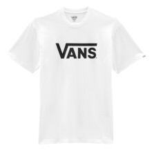 (XL, White/Black) Vans Mens Classic Logo Relaxed Fit T-Shirt