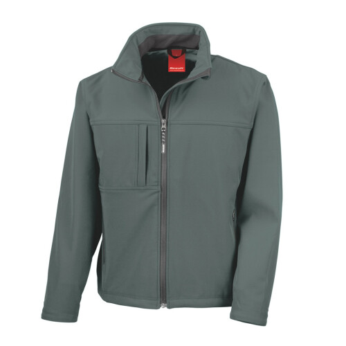 Result (XL, Grey) Result Mens Classic Soft Shell Jacket