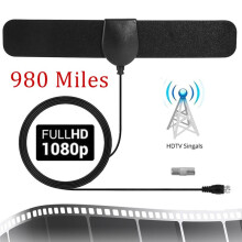 2pcs TV Antenna 4K 1000 Miles Indoor HDTV Digital Portable Aerial Signal Free View TV Aerial