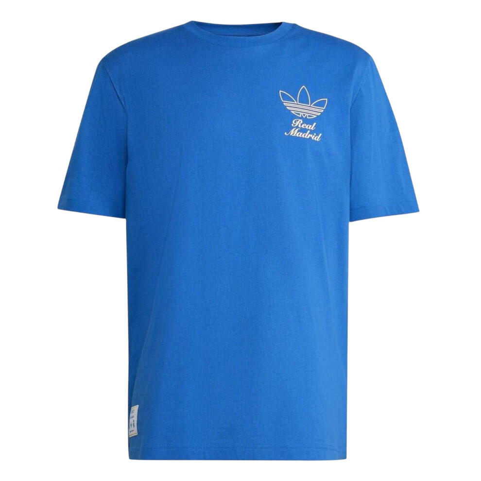 Adidas (Xxl, Blue) Mens Icons Real Madrid Cf Cotton T-Shirt