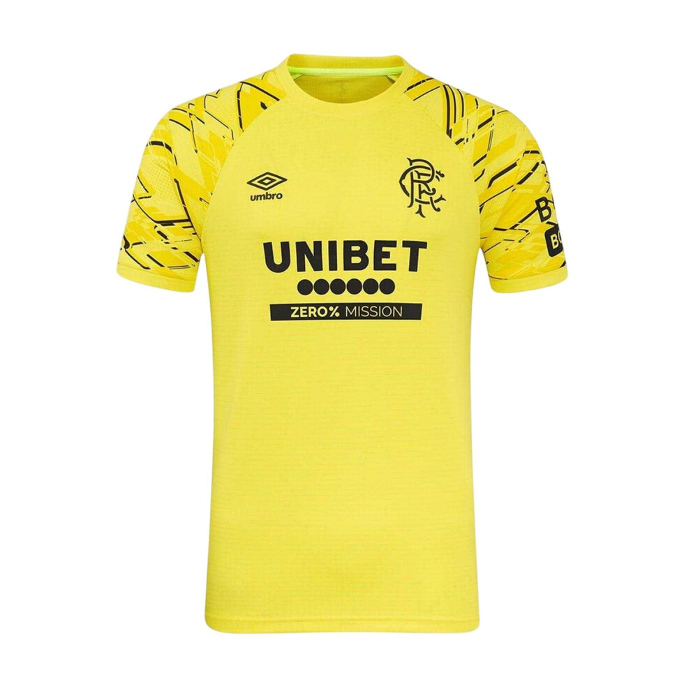 Umbro (Xl, Yellow) Mens 2025/2026 Rangers Fc Goalkeeper Jersey