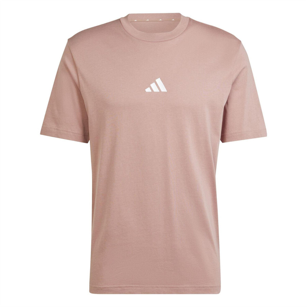 Adidas (Xl, Warm Clay) Mens Essentials Logo Single Jersey T-Shirt