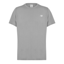 (M, Grey) New Balance Mens Chest Logo Running T-Shirt