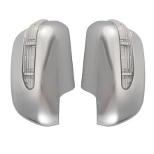 Cubierta de Espejo de Marcha AtráS de Coche Espejo Retrovisor LED con Espejo Lateral de Luz con SeñAl de para HILUX VIGO 2006-2014