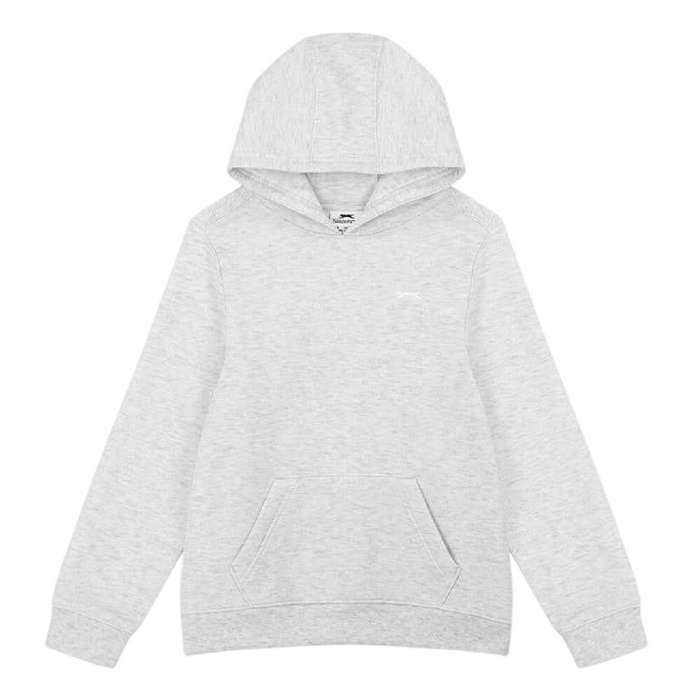 Slazenger (13 Years, Ice Grey Marl) Childrens/Kids Logo Hoodie