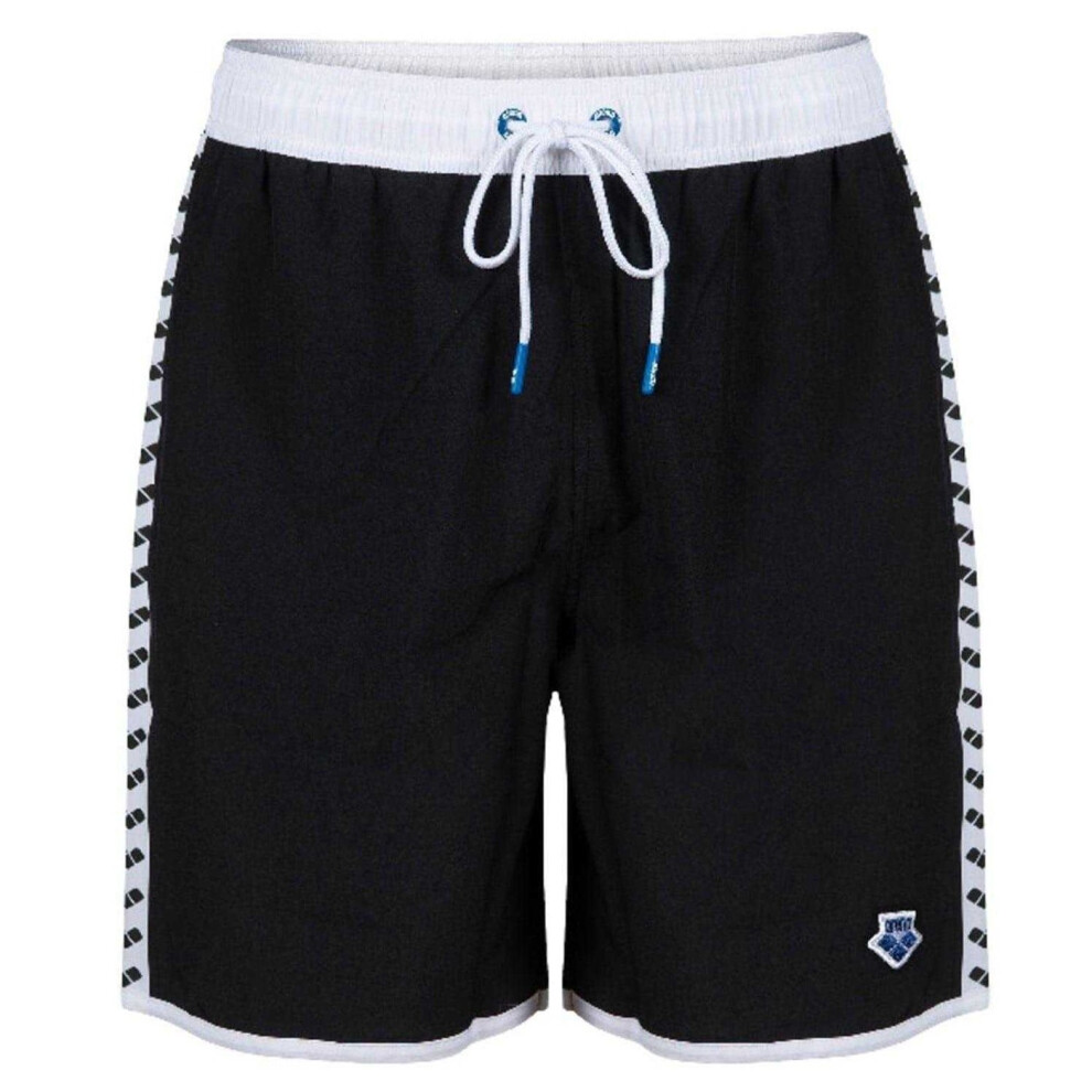 Arena (S, Black/White) Unisex Adult Team Swim Shorts