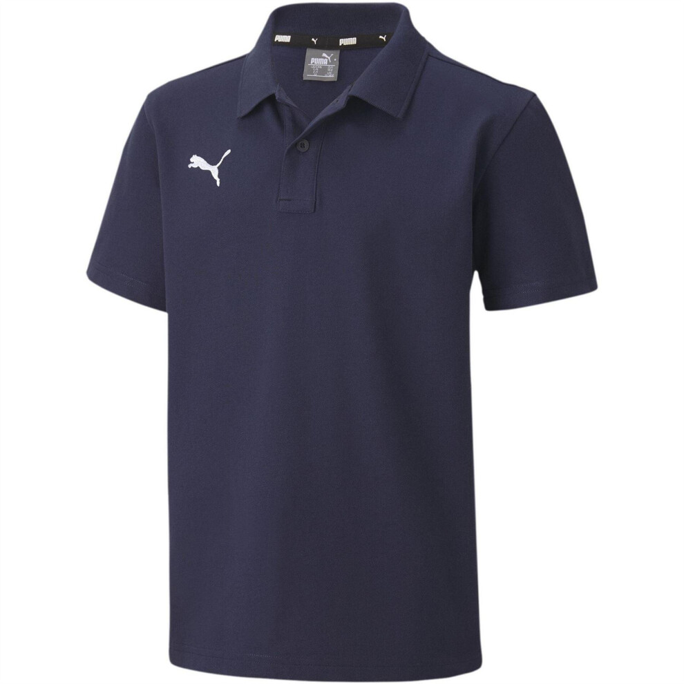 Puma (11-12 Years, Peacoat) Childrens/Kids Teamgoal 23 Contrast Logo Regular Polo Shirt