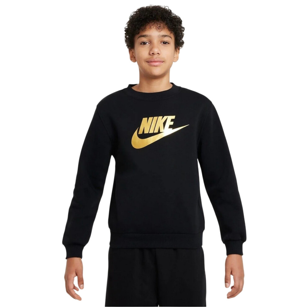 Nike (13 Years, Black) Childrens/Kids Gold Logo Sweatshirt