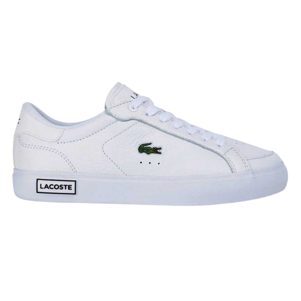 Lacoste (3 Uk, White) Womens/Ladies Lineset Leather Flat Trainers