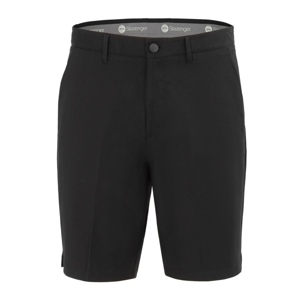 Slazenger (36R, Black) Mens Polyester Golf Shorts