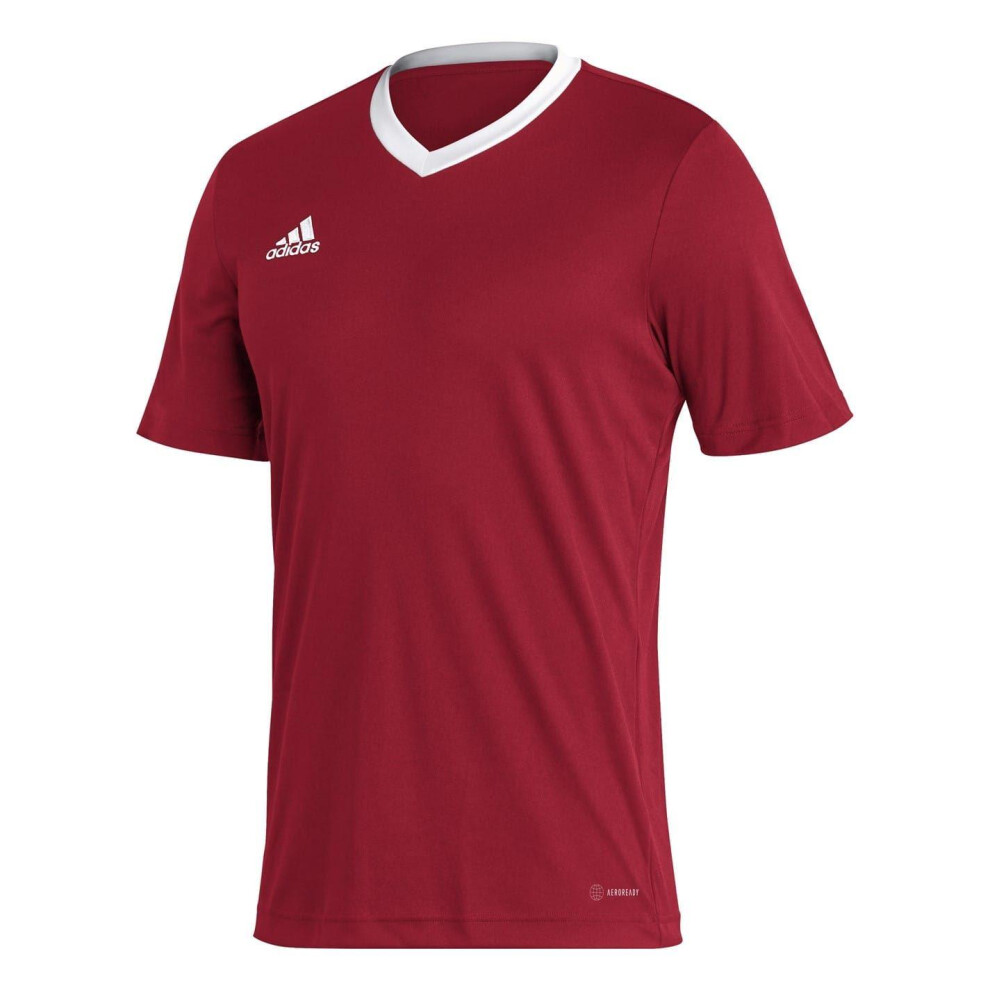 Adidas (L, Red) Mens Entrada 22 Jersey
