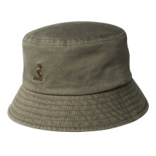 (M, Smog) Kangol Unisex Adult Washed Cotton Casual Bucket Hat