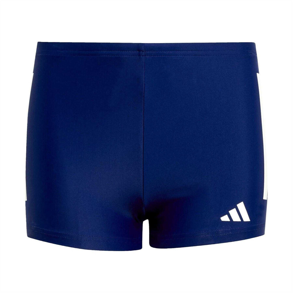 Adidas (9-10 Years, Dark Blue) Childrens/Kids Classic 3 Stripes Regular Swim Shorts