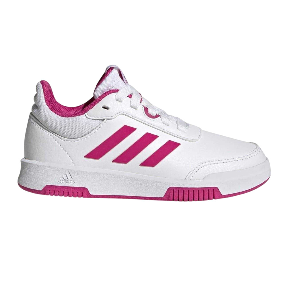 Adidas (3 Uk, White/Pink) Girls Tensaur Trainers