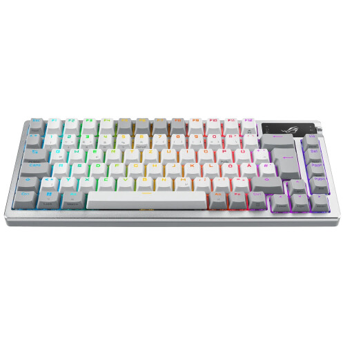 ASUS ROG Azoth keyboard Gaming USB + RF Wireless + Bluetooth White 1