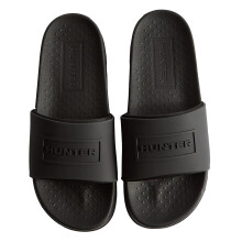 (5 UK, Black) Hunter Womens/Ladies Core Embossed Sliders