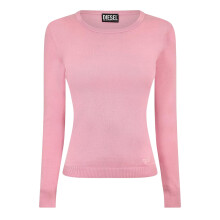 (12 UK, Pink) Diesel Womens/Ladies Fine Knit Ribbed Sweatshirt