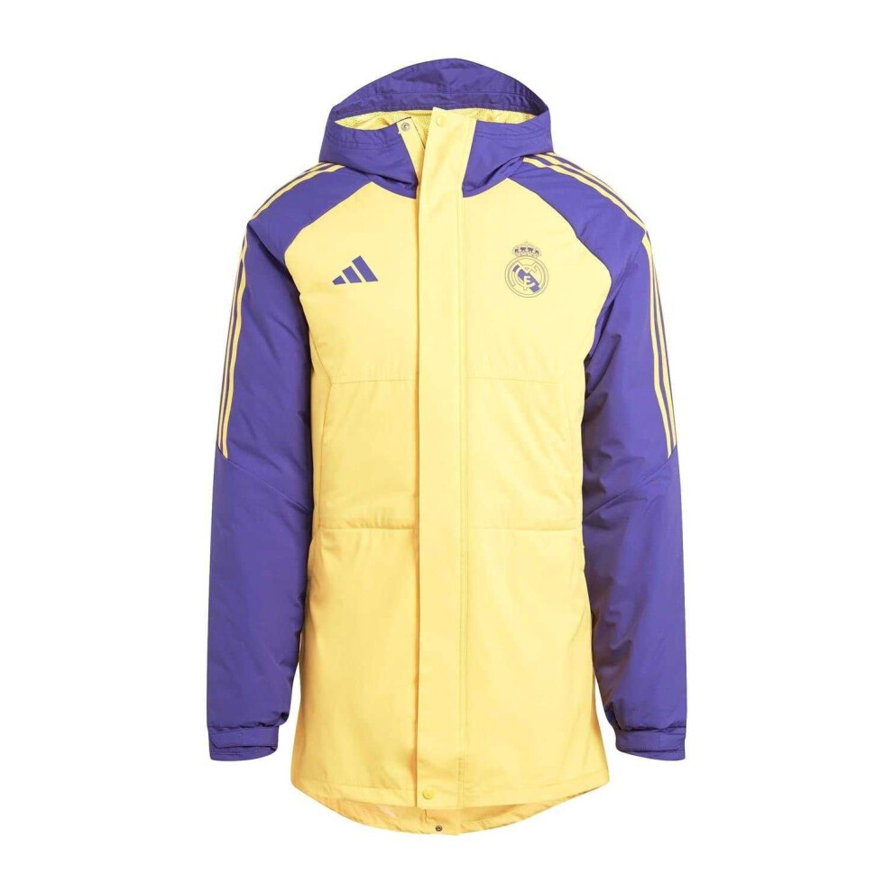 Adidas (S, Yellow/Purple) Mens Condivo 23 Real Madrid Cf Parka