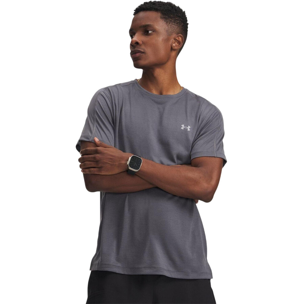 Under Armour (Xxl, Castle Rock Grey) Mens Velociti Reflective T-Shirt