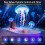 3D  Projector, 60 Scenes Adjustable  Planetarium Projector with  Speaker,for Kids & Adults Eu Plug 4