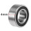 40PCS MR105-2RS 5X10X4mm  Bearing Steel Double-Shielded Miniature  Bearings,Black 2
